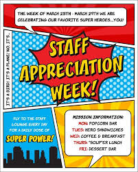 Superhero Staff Appreciation Week Invitation Employee Recognition