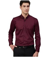 wine colour formal shirt at rs 600
