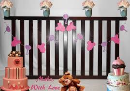 6ft nursery wall decor baby girl felt