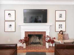 Tile Over Fireplace Brick Surround