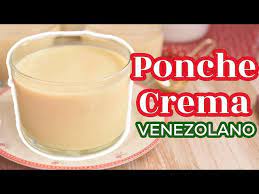 ponche crema venezolano sin flan ni