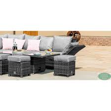 henley corner dining set with rising