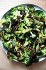 broccoli with sesame seeds and scallions