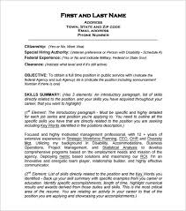 Federal Resume Sample And Format The Resume Place Resume Samples