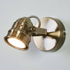 Antique Brass Coloured Led Wall Lamp