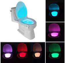 Smart Bathroom Toilet Nightlight 8 Color Led Body Motion