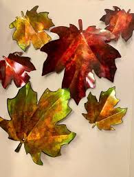 Maple Leaves Sun Reflective Leaf Metal
