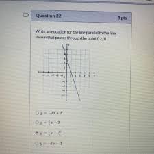 Write An Equation For The Line Parallel