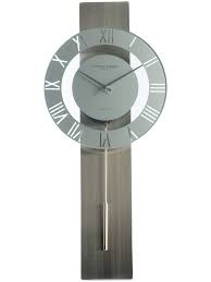 London Clock Silver Pendulum Wall Clock