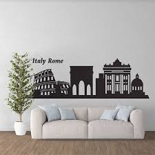 italien rome city skyline silhouette