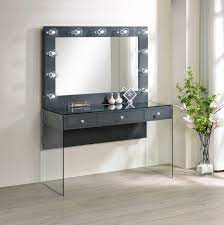 afshan 3 drawer vanity desk with