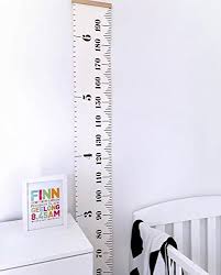 Baby Height Growth Chart Kids Room Wall Decor Wood Frame
