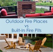 outdoor fireplaces vs fire pits
