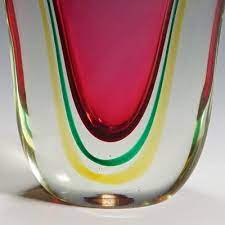 Mid Century Murano Sommerso Art Glass