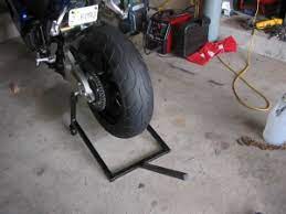 homemade motorcycle stand
