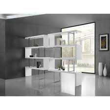 Perfect for any office space in your home, this piece will offer you an excellent space to organize all of your work and study needs. Scala High Gloss White Lacquer Bookcase By Casabianca Home Overstock 19744092