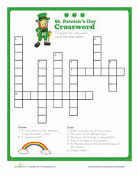 The irish are the most devoted worshipers of the saint. St Patrick S Crossword Worksheet Education Com