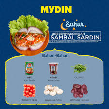 Bahannya juga ringkas dan mudah untuk didapati. Mydin Malaysia Resepi Sambal Sardin Resepi Sahur Yang Facebook