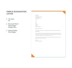 34 resignation letter word templates