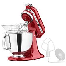 This beautiful set's shiny stainless steel is sure to turn any ordinary. Amazon Com Kitchenaid Ksm150psbx Artisan Series 5 Qt Stand Mixer With Pouring Shield Bordeaux Kitchen Dining