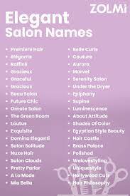41 elegant salon name ideas find the