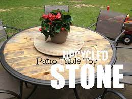 Wood Patio Table Top Upcycled
