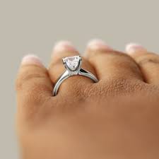 tapered clic cushion cut solitaire