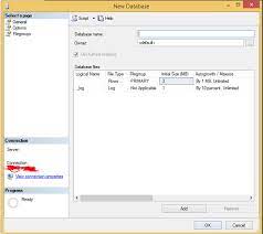 ms sql server create database