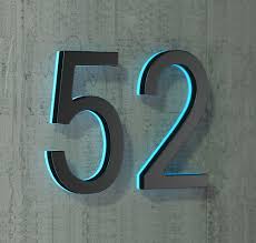 Lighted 24 Inch House Numbers Luxello Backlit Led