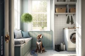 mudroom laundry room dog shower area
