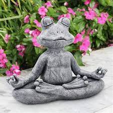 Beautiful Meditation Frog Garden Statue