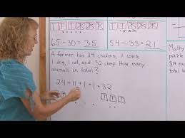 Explain to your teacher how you add a ten to a number, or subtract a ten. Add And Subtract 2 Digit Numbers Without Regrouping 1st Grade Math Youtube