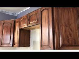 gel stain kitchen cabinets detailed