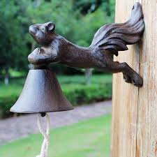 Cast Iron Squirrel Wall Mounted Hanging
