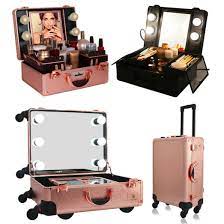 portable beauty makeup case rolling