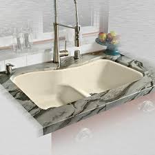 double basin undermount cast iron