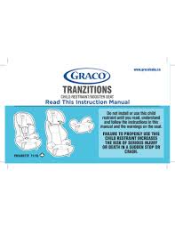 Graco Tranzitions Instruction Manual