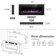Electric Fireplace Recessed And Wall
