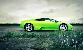 wonderful green lamborghini car