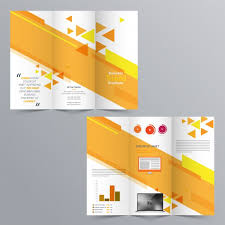 Business Tri Fold Brochure Template Design With Front And Back Page