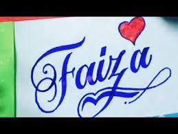 Some stylish form of signature for the name faiza. Faiza Name Video Whatsapp Status Ak Designer Youtube