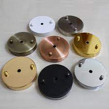 10cm Ceiling Base Plate Round Metal