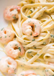 creamy garlic prawn pasta recipetin eats