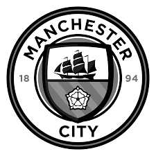 The previous manchester city logo had an eagle and some stars on it. Manchester City Black Logo