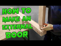 solid timber external door