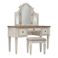 realyn vanity and mirror with stool