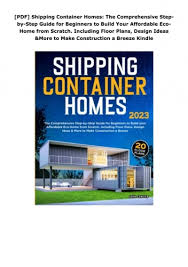 pdf shipping container homes the