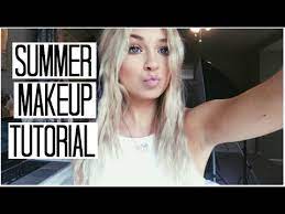 summer makeup tutorial simple glowy