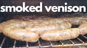 smoked venison sausage with roasted