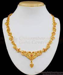 sri lankan model gold necklace design